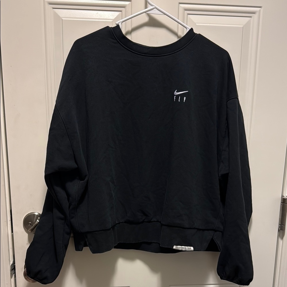Nike Women's Black Crew Neck Sweater